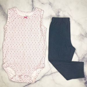Patterned Tank & Jeggings Set